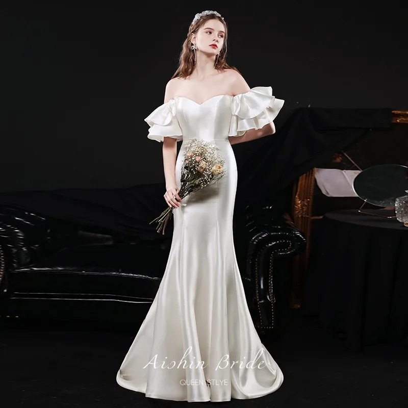 ivory color bridesmaid dresses Mismatched Elegant Mermaid Long Dress QB3091 US4 / As Pic / Style B Mismatched Ivory Elegant Mermaid Long Bridesmaid Dress QB3091 Product ID QB3091 Silhouette Mermaid Neckline V Neck Hemline/Train Floor Length Sleeve Length Sleeveless Fabric Satin Back Details Zipper Embellishment Pleats Occasion Wedding Wedding Colors Cream Bridesmaid Dresses