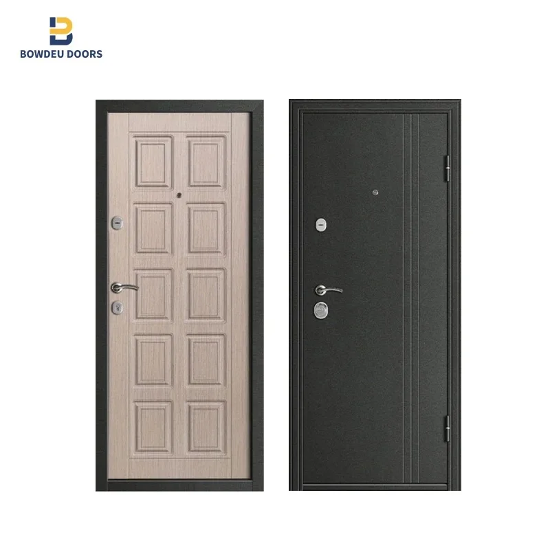 Russia Style Wrought Iron Entrance Armored Security Steel Door Aluminum Steel Bullet Proof Security Doors