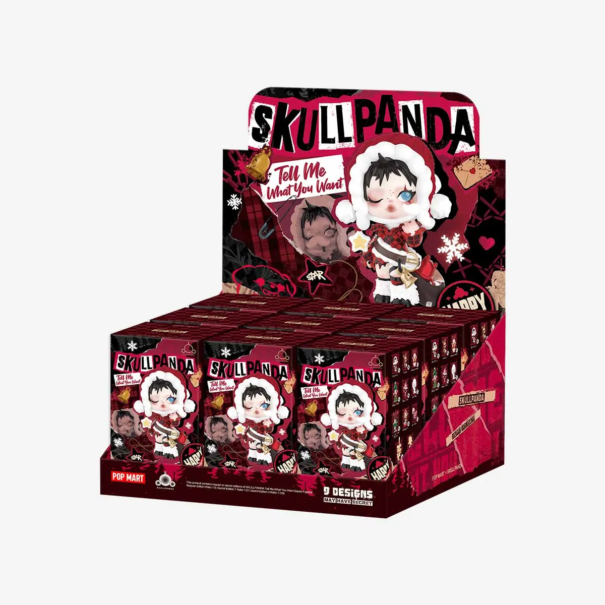 Original Popmart SKULLPANDA Tell Me You Want 9 Box Set PVC Figure
