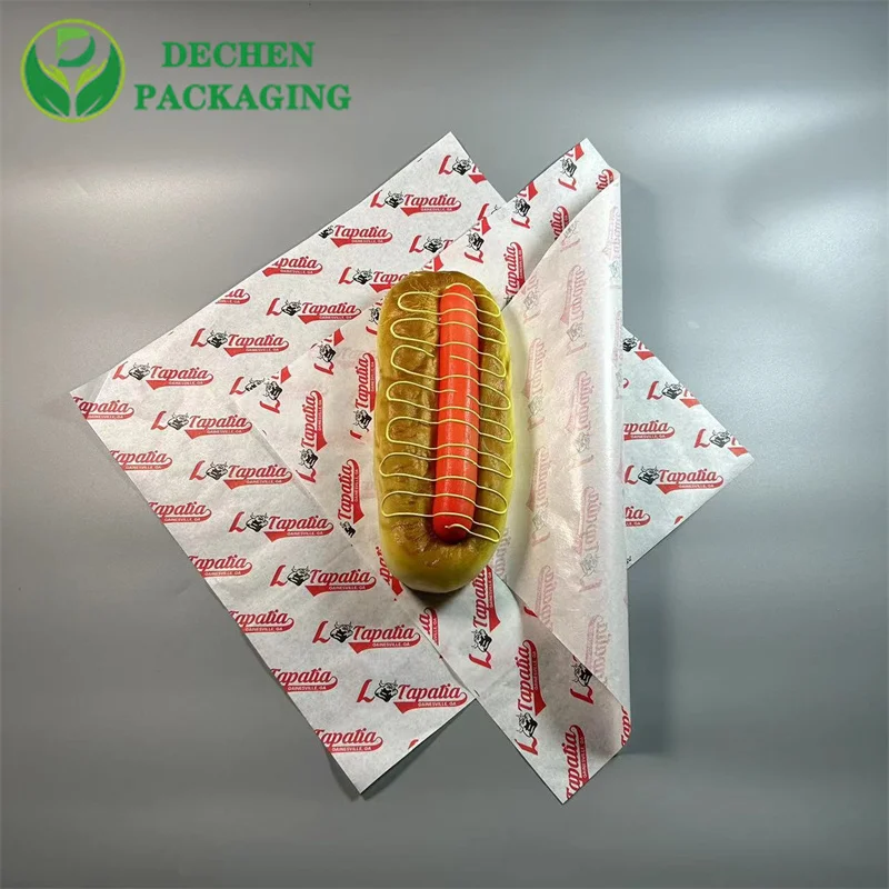Proveedores de papel de envoltura de burrito envoltorios de hot dogs Hoja de envasado de alimentos Fabricante