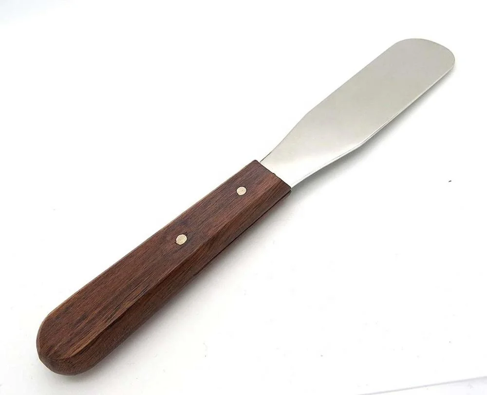 Metal Waxing Spatula Wooden Handle Waxing Strip Wooden Spatula for Waxing Silicone Makeup Spatula