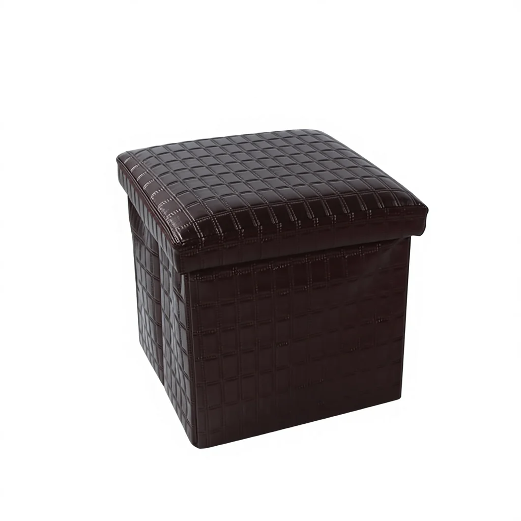 Factory Wholesale Customizable Modern Foldable Portable Durable Eco-Friendly Space Saving Leather Storage Box Bedroom Hospital