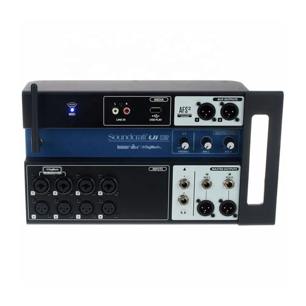 Soundcraft Ui12 With Integrated Stage Box & Dsp 12channel Digital