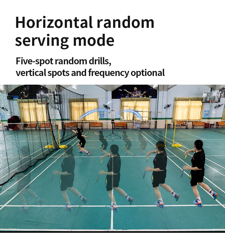 B2000 Versatile Portable Badminton Ball Shooting Machine With Remote