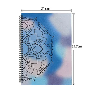Hot Selling Metal Spiral Notebook Wholesale Hardcover Notebook New Custom Design Double Spiral Notebook for School and Office