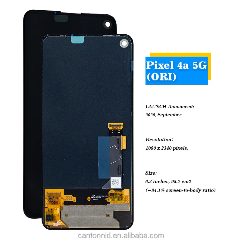 Display LCD Touch Screen para Google Pixel 4a 5G - Original e Testado