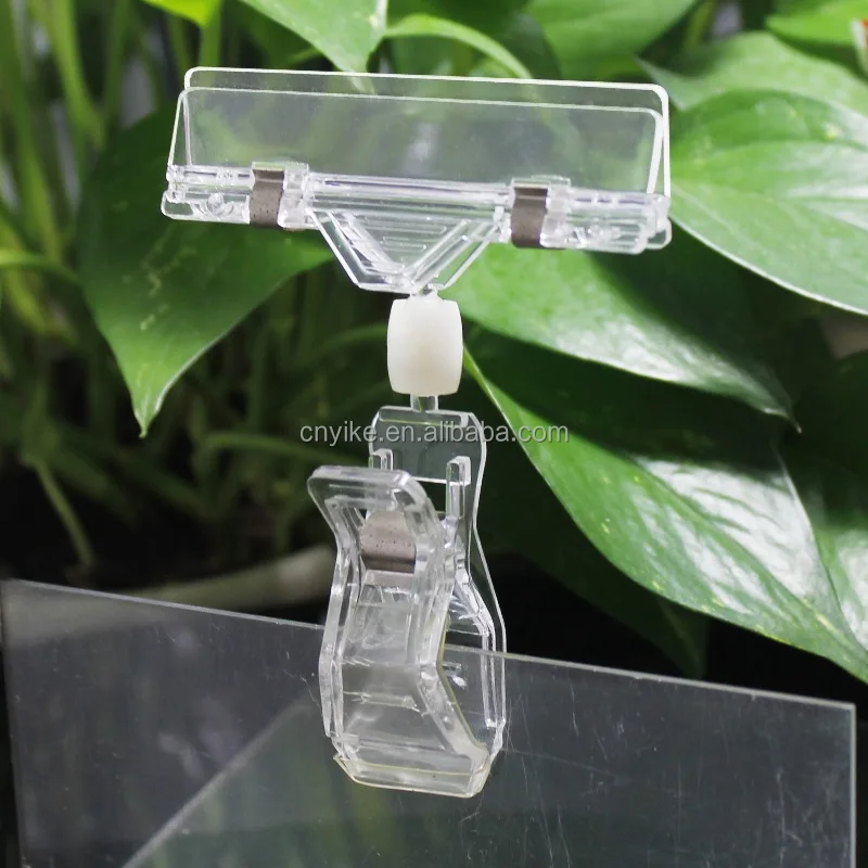 Product Price Display Bracket Clip Plastic Transparent Label Price Tag