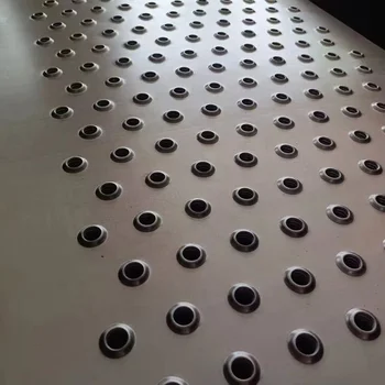 Tread Panels For Floor Walkways Grated Perforated Plates Stainless Steel Metal Punched Anti-skid Plates