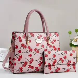 2026 New Style Women's Tote Bag Top Cherry Pattern Designer Women's Luxury Bag Large Capacity Women's Handbag