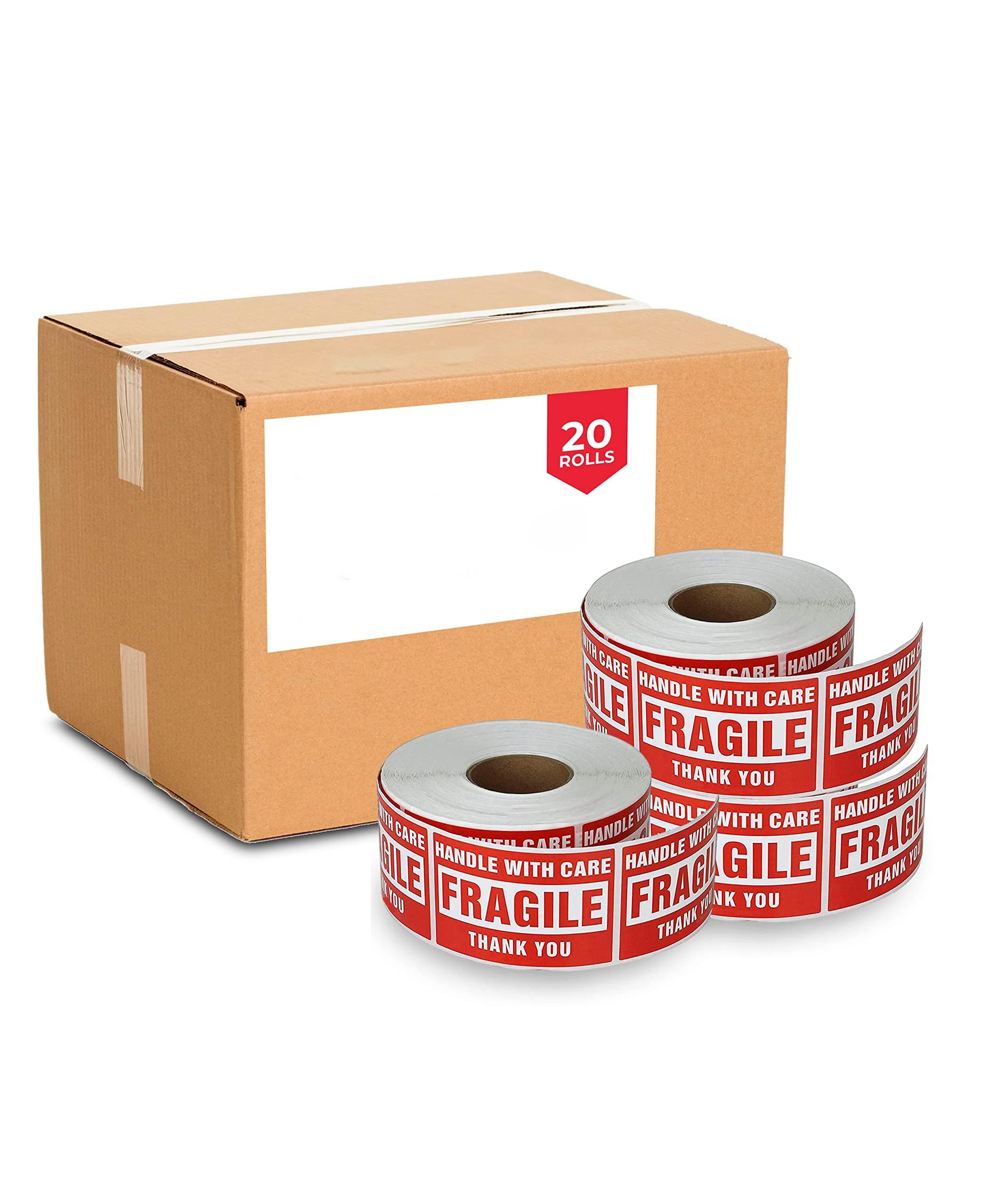 2 X 3 Inch Fragile Stickers Handle with Care Warning Packing Shipping Label - Permanent Adhesive factory