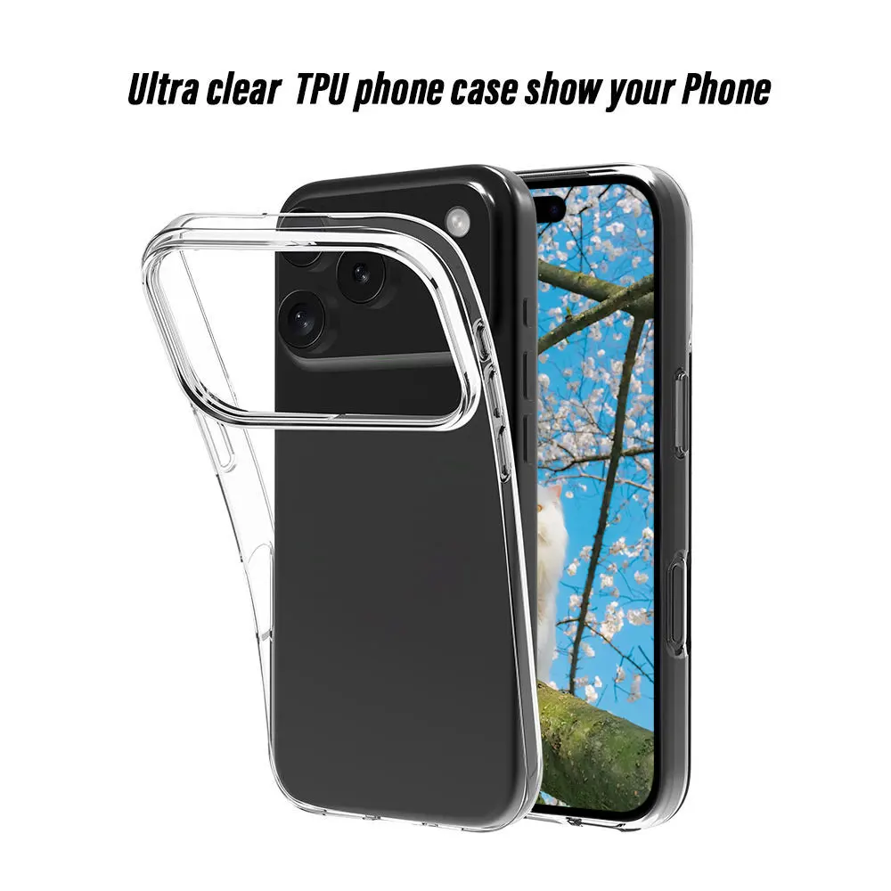 product tpu clear phone case for iphone 17 air pro max light weight ultra slim drop proof plus protection phone cover oem odm laudtec-5