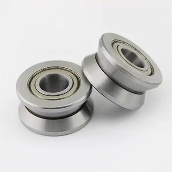 10 Pezzi Cuscinetto A Rulli V Groove Track Guida Rail Diametro Esterno 18mm 4x18x8mm In Acciaio Per Modelli Giocattoli E Motori