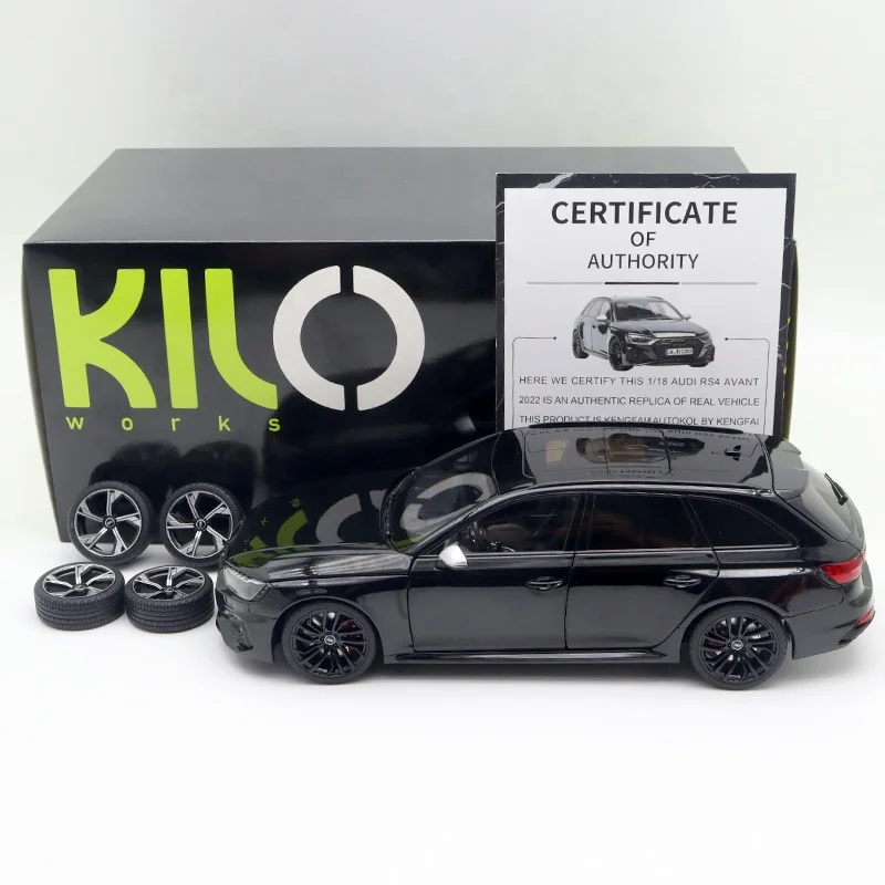 1:18 Scale 2022 Au Di RS4 B9 Avant Classic Alloy Diecast Model Car