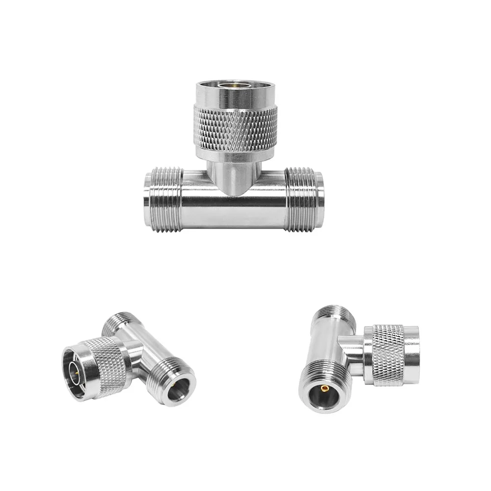 50om 3 Yo'nalishli T Tipidagi Adaptor N Ayoldan N Erkakgacha va N Ayolga T Adapter Birikmasi RF Koaksial Adaptorlar Ulanuvchi