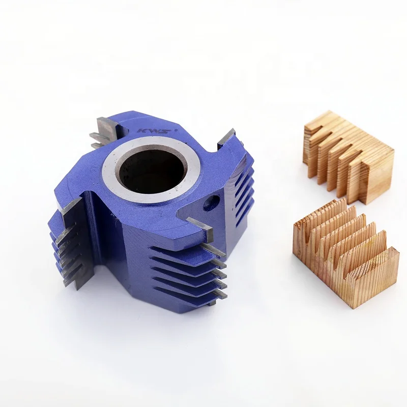 KWS Finger Joint Shaper Cutter for Woodworking Spindle Moulder Cutter Head Hight Quality with 4 Wings