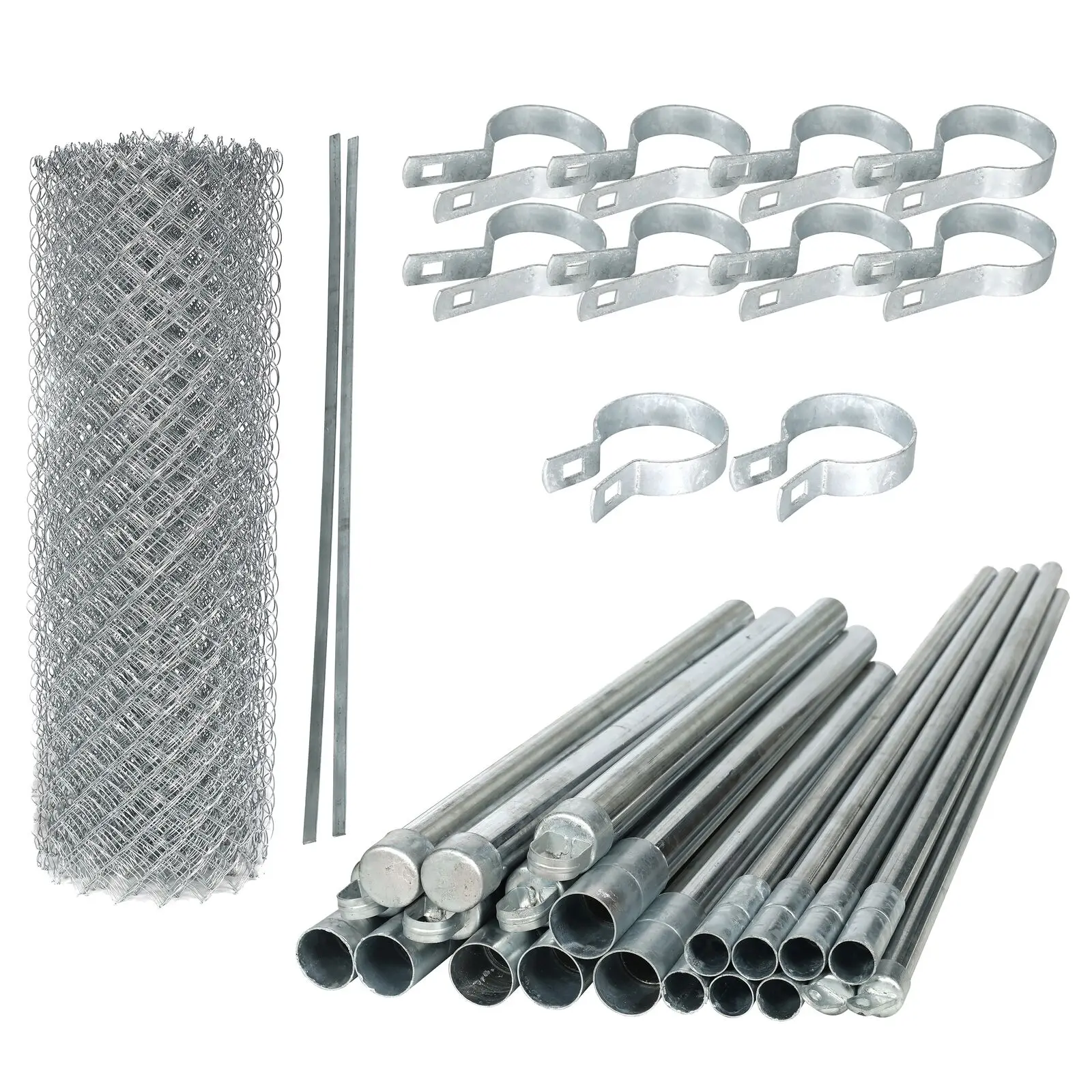Football Field PVC Coated Chain Link Fence Galvanized Chain Link Fence