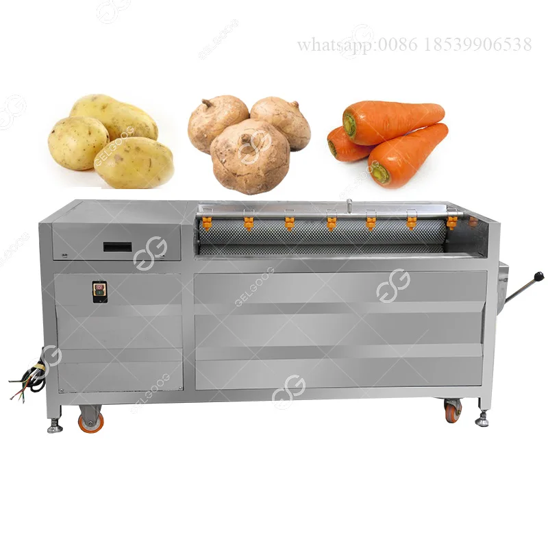 Brush Roller Vegetable Washing Machine Vegetable Washing and Peeling Machine  - China Vegetable Washing Machine Vegetable Washing, Ginger Washing and  Peeling Machine