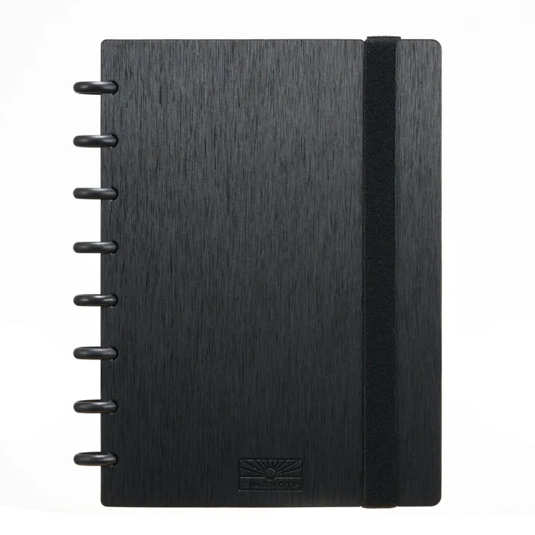 Mushroom Hole Notebook Business Record Notepad with Plastic Buckle Binding Notebook Journals