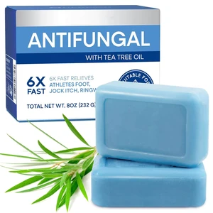 Sulfate-Free Gentle Deep Cleansing & Tea Tree Coconut Oil Witch Hazel Soap Acne-Prone Skin Soothes Irritation Removes Dirt