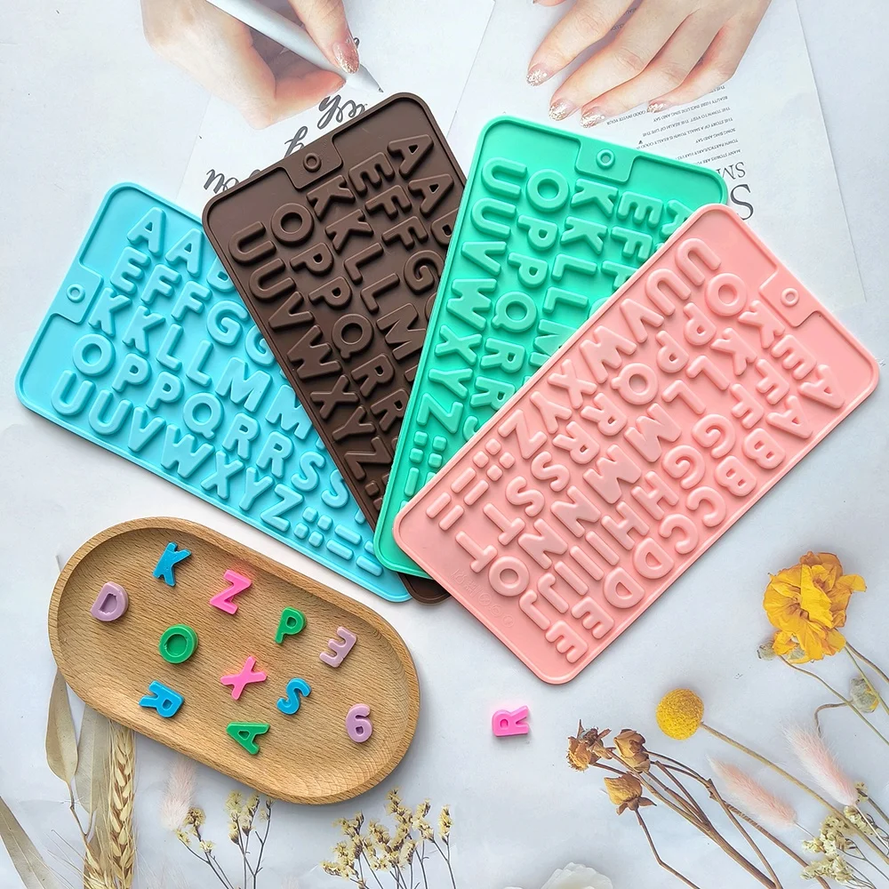 Chocolate Mould Letter Mold Silicone 26 English Letter Chocolate