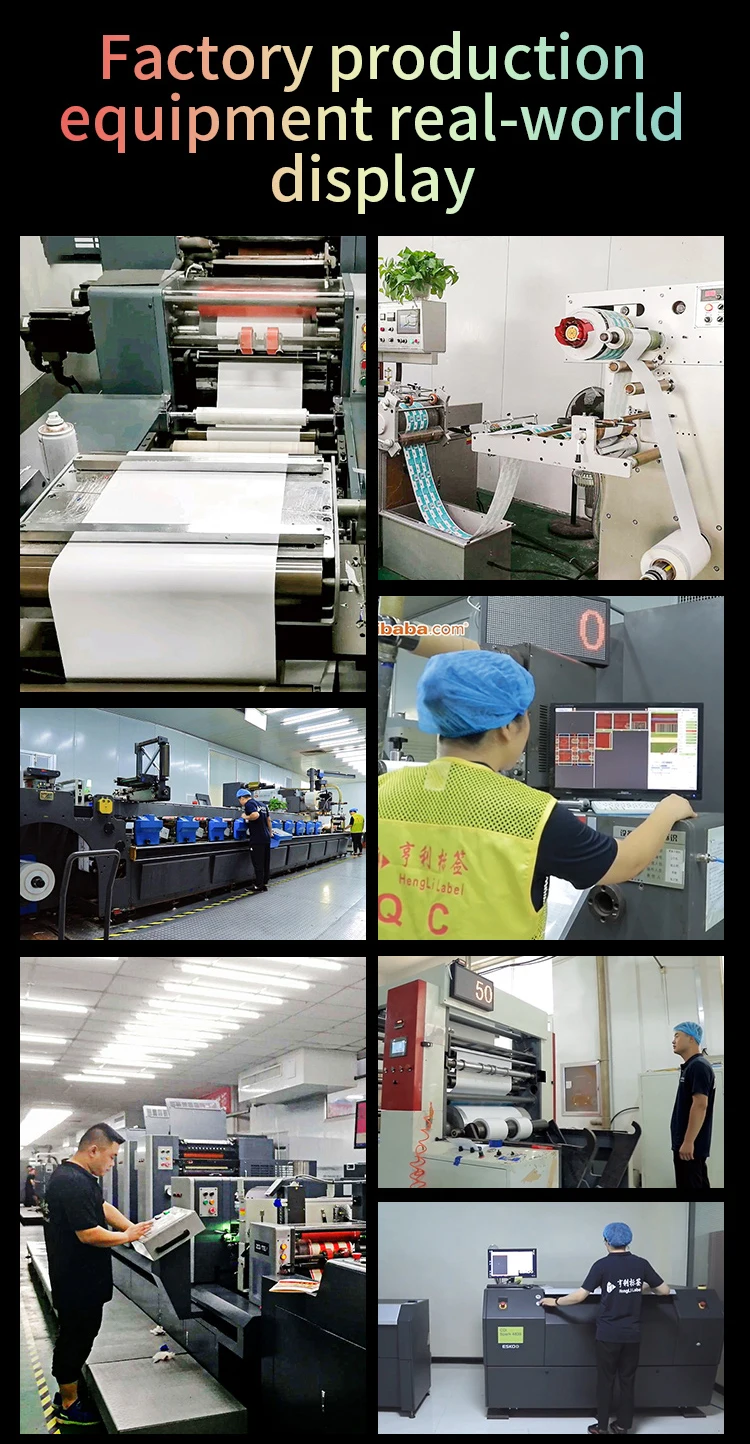 Custom Adhesive Waterproof Round Circle Logo Sticker Printing Roll