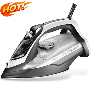 Aoja 2400W Electric Steam Iron 420ML Ceramic System New Design Automatic Cleaning Anti-Drip Functions for Household Clothing Use