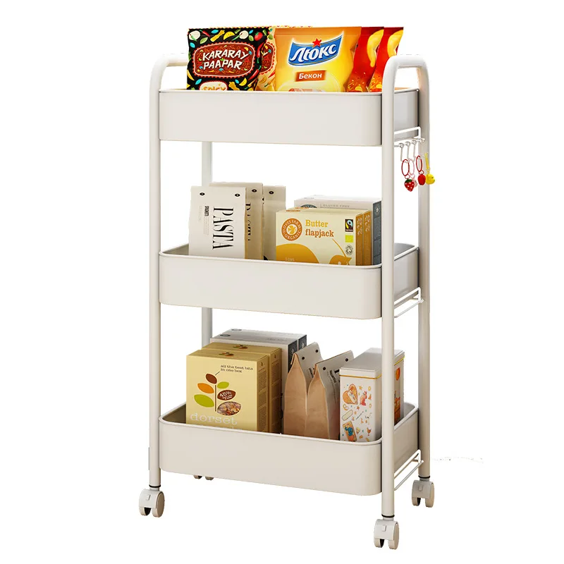 3 Tier Stainless Steel Shelves Trolley 360 Rolling Cart Storage Drawer ...