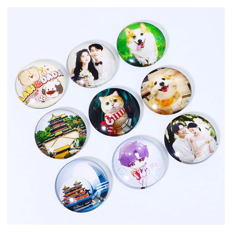 Any Pattern Customization Colorful Waterproof Acrylic 3d Anime Magnet Customised Magnetic Fridge Door Cover Sticker