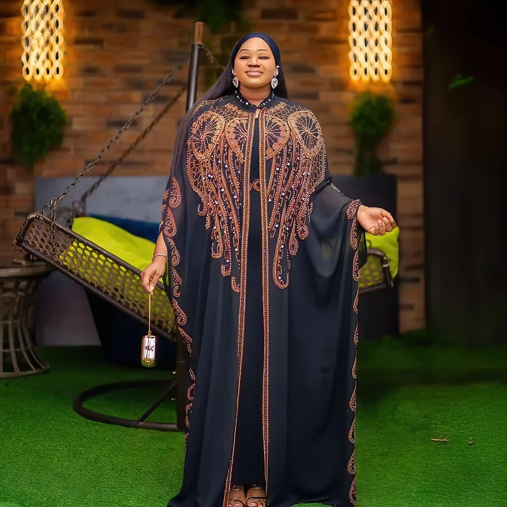 Wholesale African Long Dresses for Women African Church Dress African Clothing White,3 Pieces