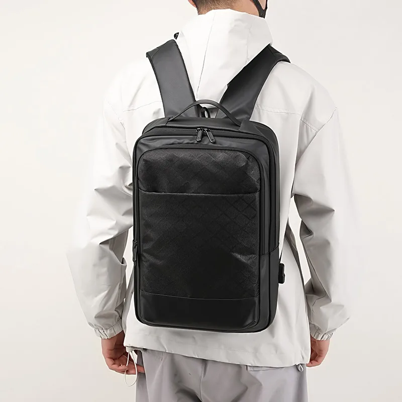 product laudtec custom logo 156 inch laptop backpack with usb business travel waterproof nylon lining zipper for school or work dnb161-6