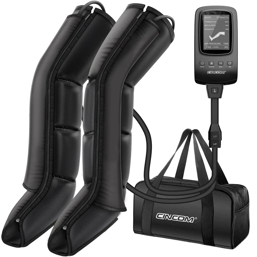 CINCOM Air Leg Compression Boots for Athlete Relief Muscle Soreness and Pain Air Compression Leg Massager