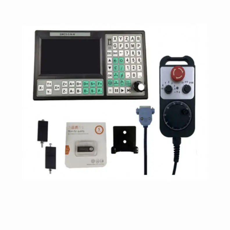 TEBAK 6 Axis Emergency Stop Handwheel SMC5-5-N-N CNC Offline Controller 5 Axis Group 500KHz Motion Control System