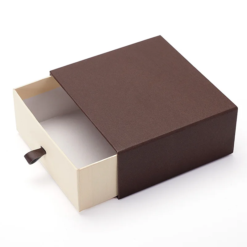 Custom Drawer Box Brown Cardboard Box for Souvenir Scarf Logo Customized Recyclable Eco Friendly factory