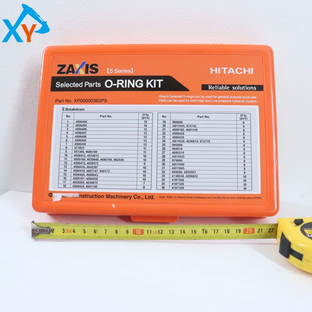 Original Excavator Spare Parts XP00000363PS Boxed O-Rings for