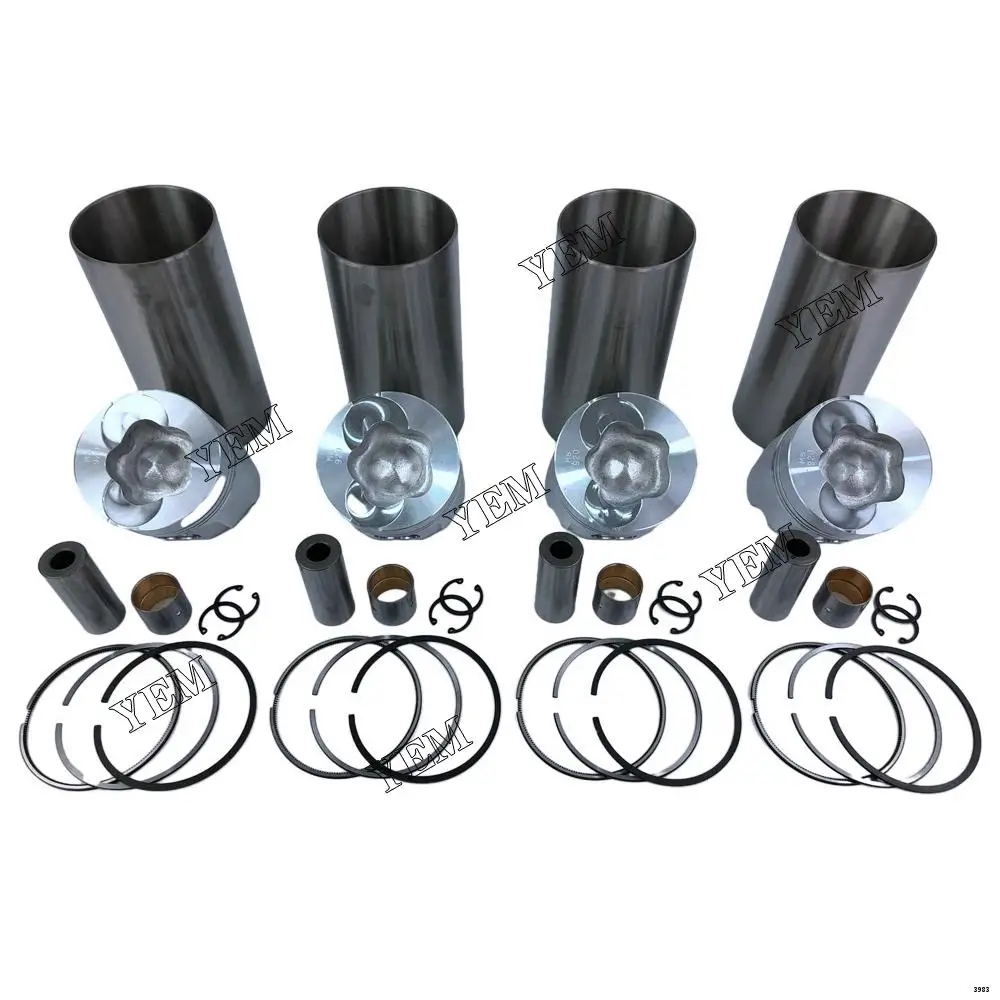 Liner Kit With Cylinder Piston Rings Fit for Yanmar 4TNE100