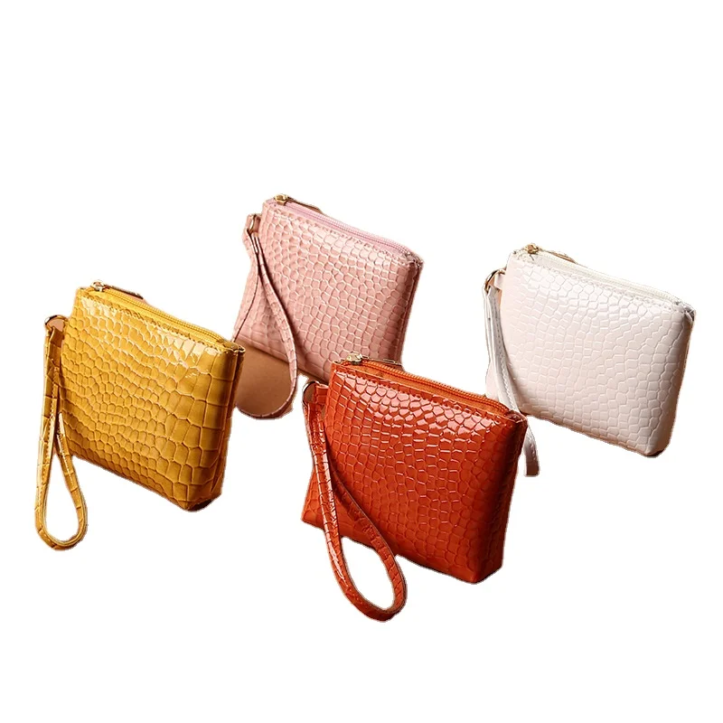 Wholesale Fake Crocodile leather coin purse fashion style zipper coin  pocket From m.