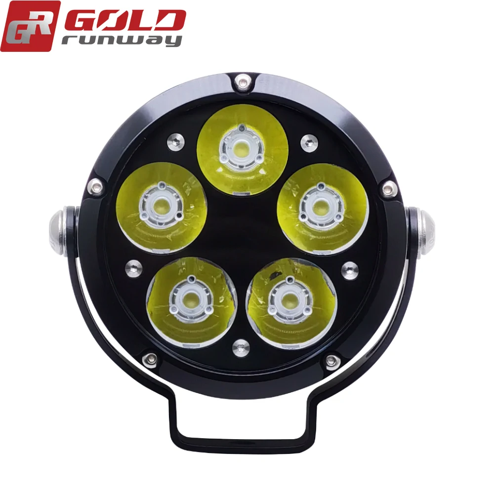 Подиумная Светодиодная лампа повышенной мощности золотого цвета 3 6 дюйма 50 Вт для внедорожников мотоциклов Аксессуары автомобилей