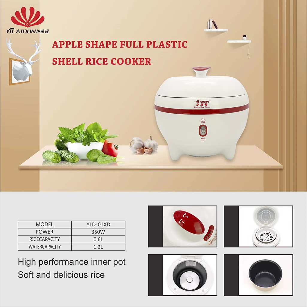 Automatic Rice Cooker Plastic Stainless Steel Inner Pot Electric Cooker  Aluminium Alloy Outer Hotel Shell Electric Cooker