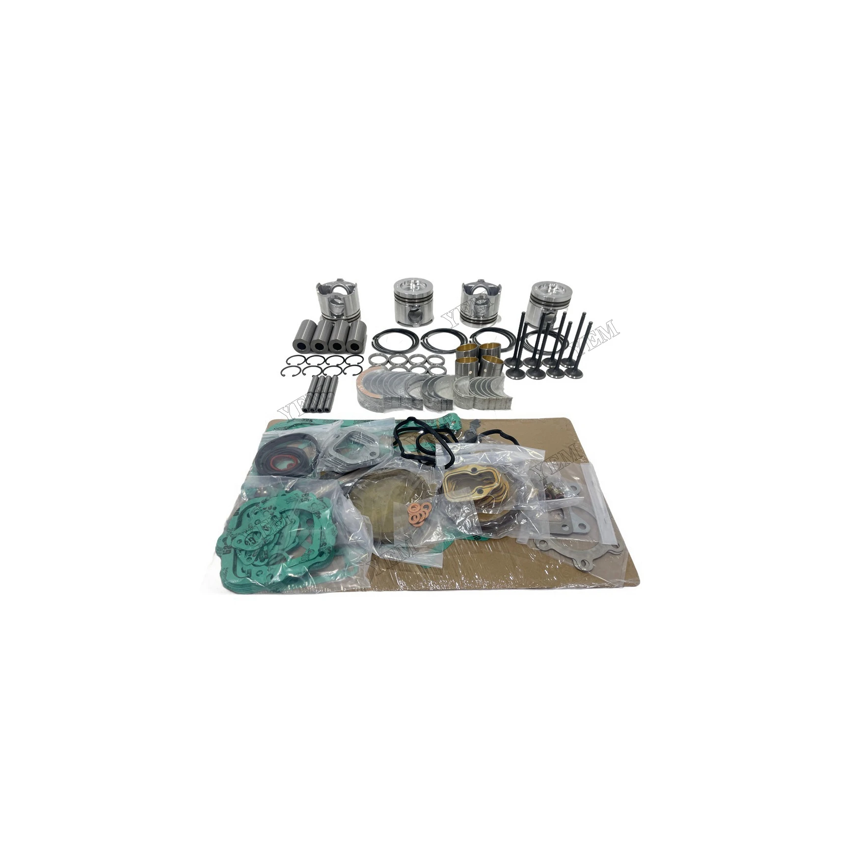 3114 Engine Repair Kit With Piston Rings Bearing Valves Gasketss Fits for Caterpillar Standard Size Engine Parts