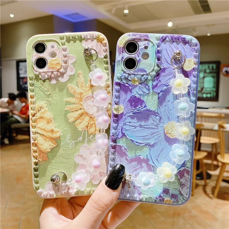 for iphone 12 pro chain bracelet strap phone case luxury brand phone case