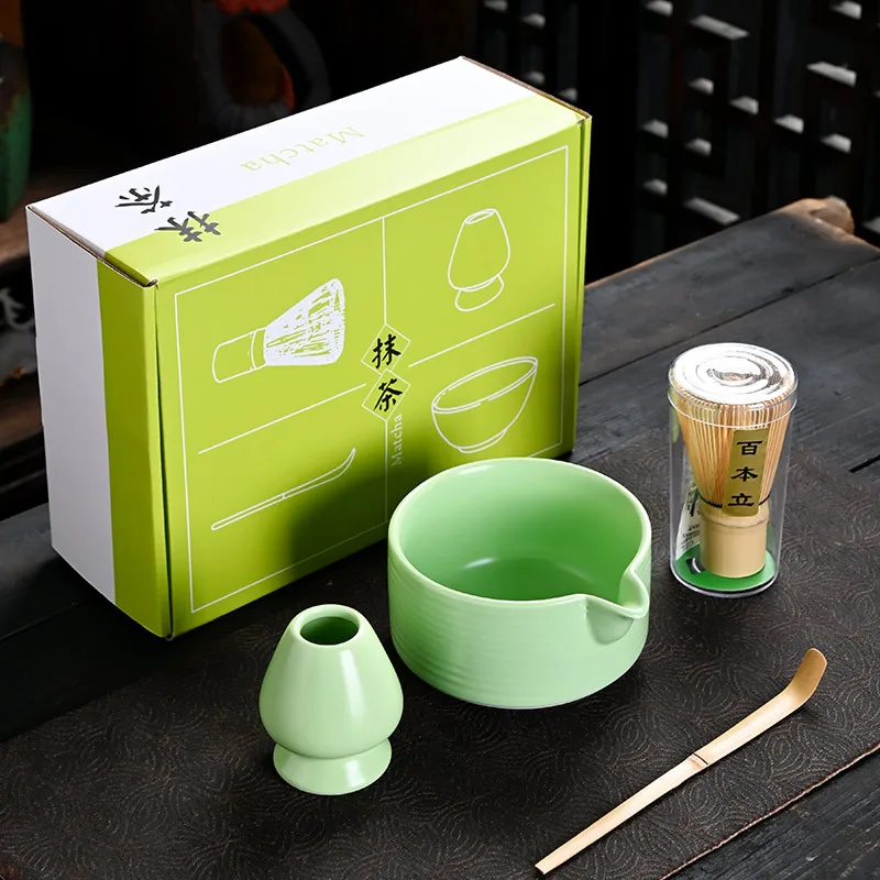 Multi Types Matcha Chasen Set Matcha Tea Set Ceremonial Grade Whisk 100 Prongs Tea Matcha Whisk Set Sample Price