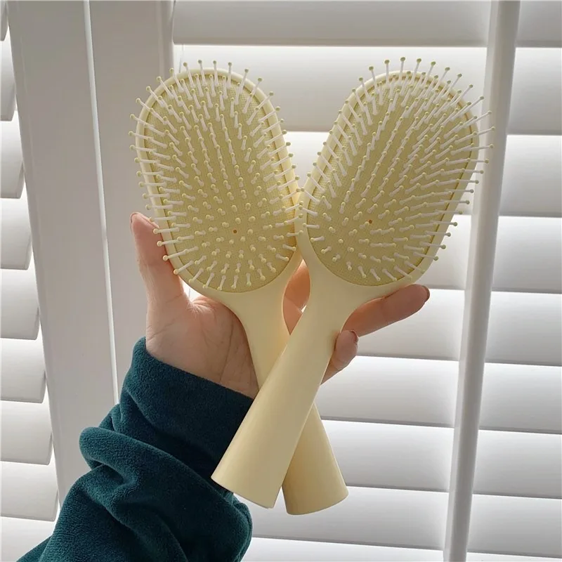 Ins Style Air Cushion Comb Plastic Anti-static Airbag Comb Custom Logo  Detangling Massage Hair Brush