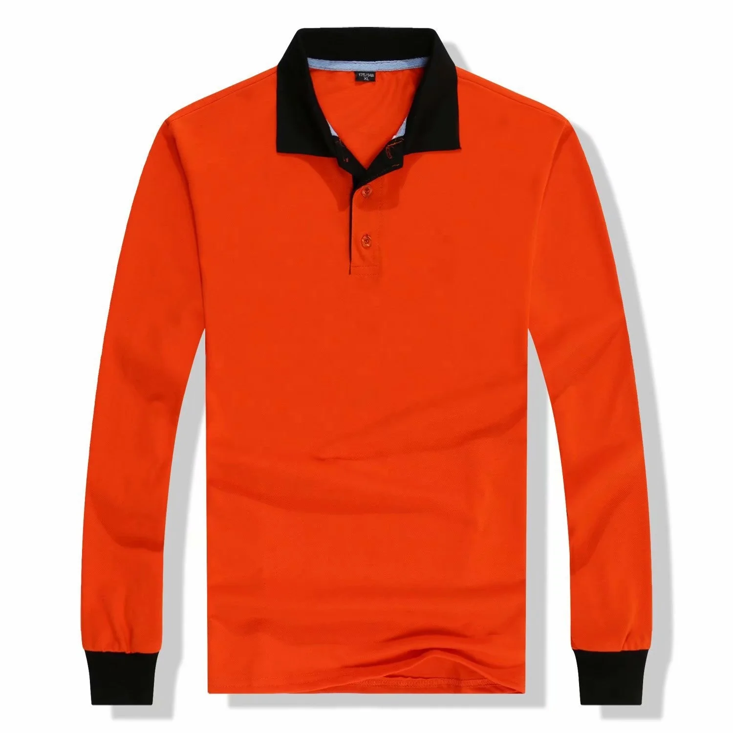 JL-10141 High Quality Jersey Cotton Embroidered Long Sleeve Polo Shirts for Men Women
