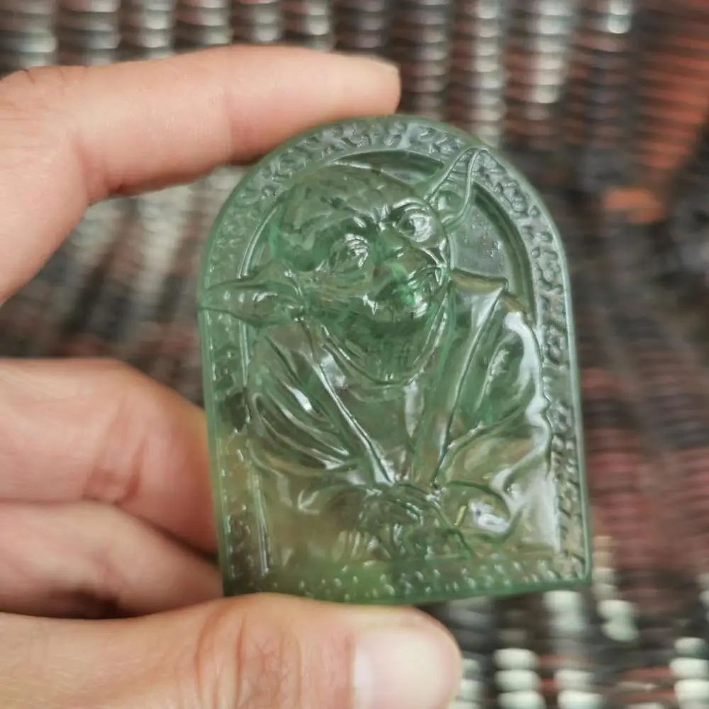 Customizable Natural Stone Carved Green Fluorite Baby Yoda Fluorite Crystal Figurine Stone Yoda Statue Buy Baby Yoda Yoda Stone Yoda Product On Alibaba Com