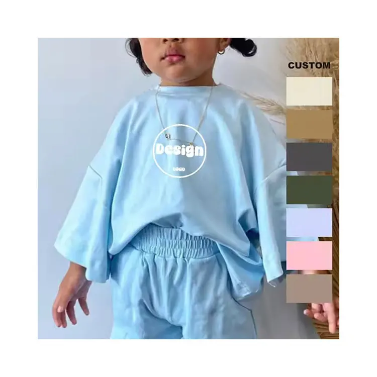 Детский хлопковый комплект из футболки и шортов