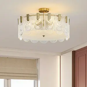 Nodric Designer Pendant Light Hotel Decor Living Room Modern Gold Glass Ceiling Lamp Fixtures