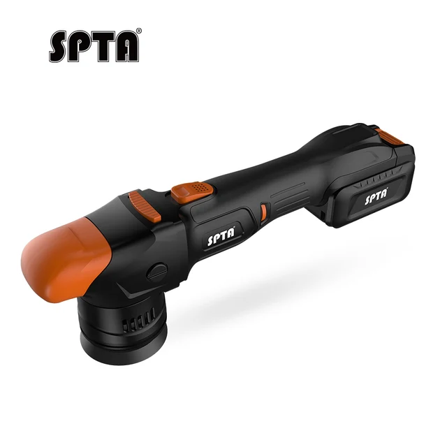 SPTA CP401 Orbit 8mm  Black&Orange 3" Brushless Dual Acton Polisher Portable-type Cordless Polisher Constant Speed Output