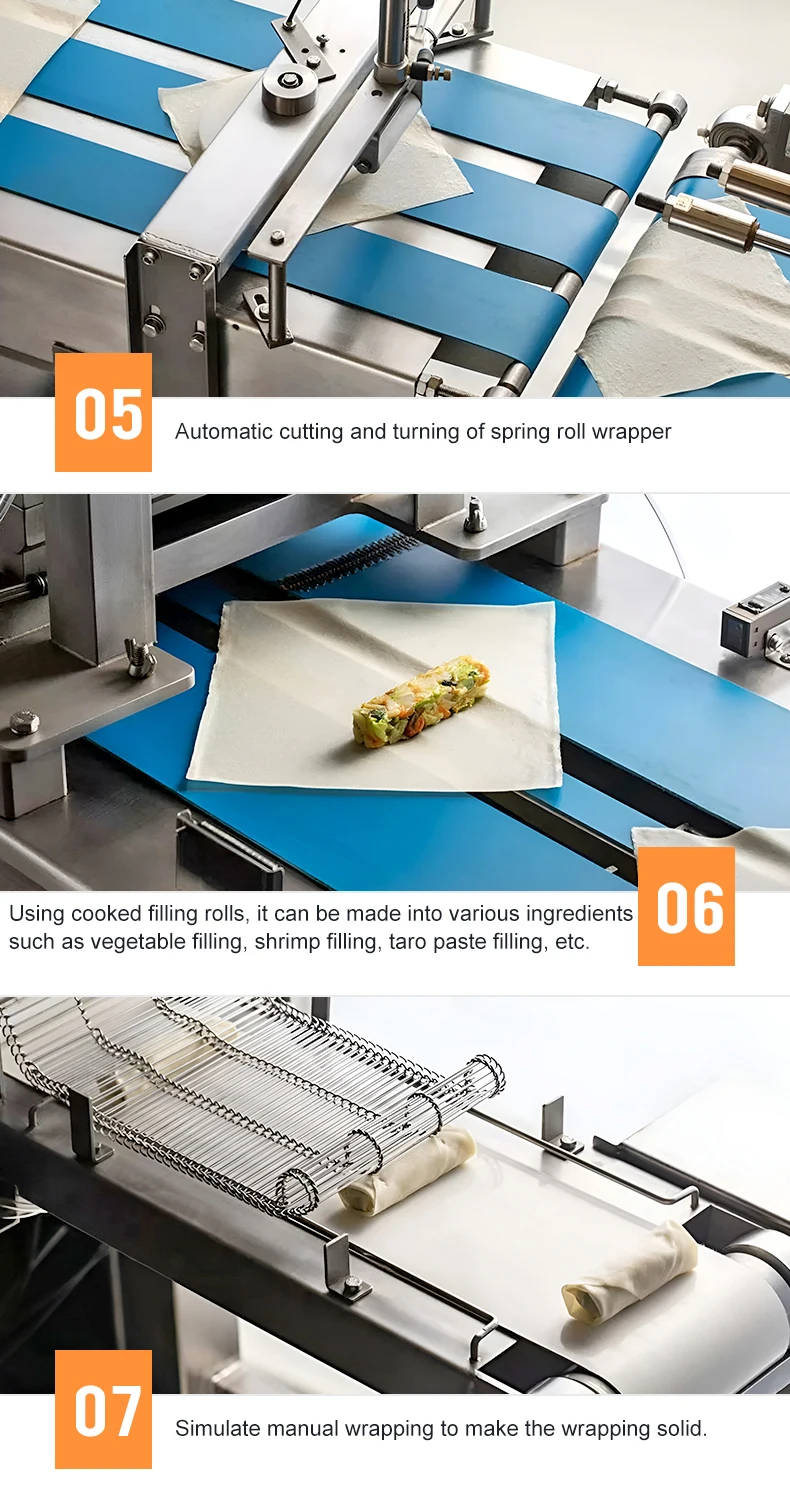 Automatic Pancake Chapati Spring Roll Wrapper Egg Roll Skin Making ...