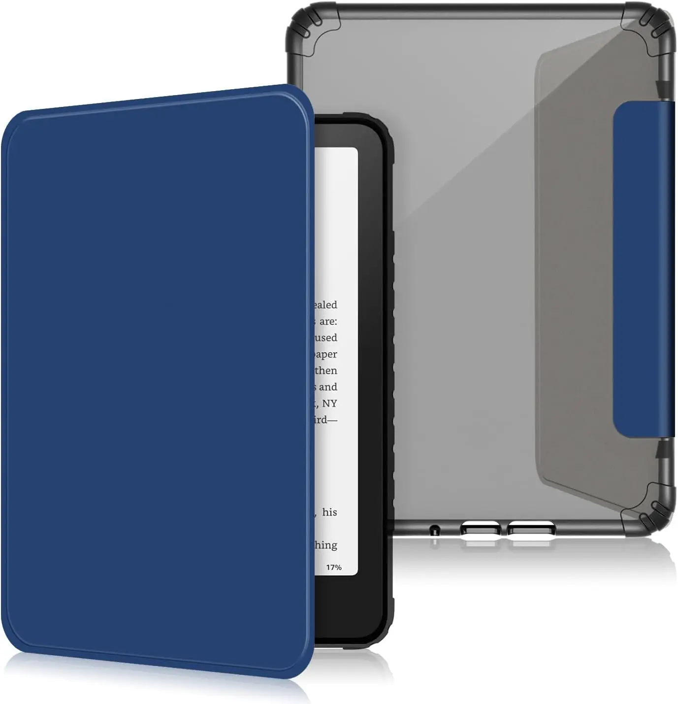 Case for Kindle Paperwhite 12th Gen 2024 Release and Kindle Colorsoft Signature Edition Clear TPU Back Cover Auto Wake Sleep