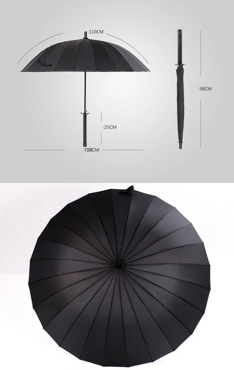 KLH401 Samurai Sword Automatic Sun Umbrella - Outdoor Advertising
